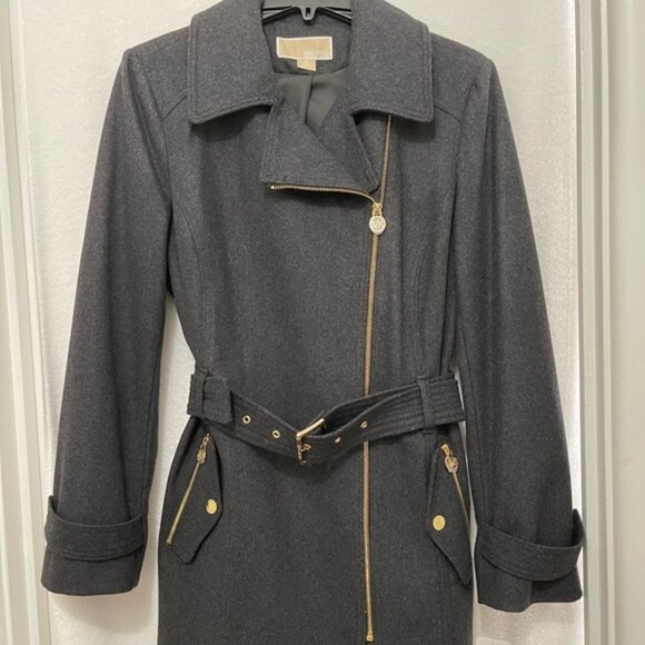 NEW! Michael Kors mid-length wool coat. Size XL - Picture 2 of 5